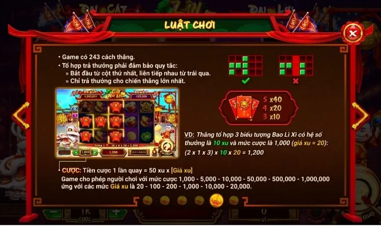 Luật chơi Nổ Hũ Lân Hái Lộc tại AW8